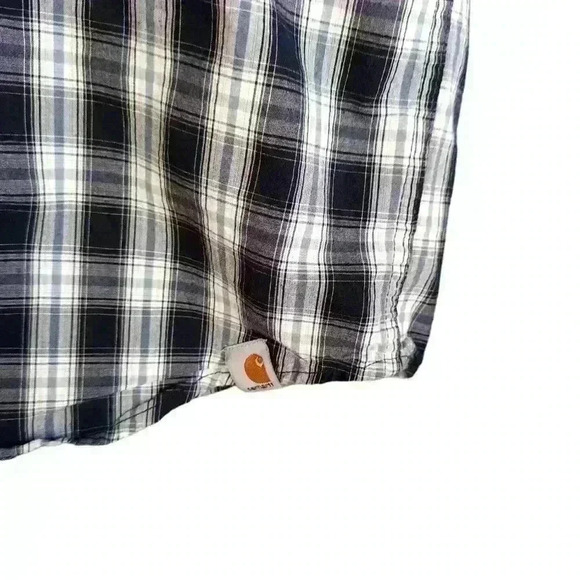 Carhartt short sleeve plaid button down - Picture 5 of 8